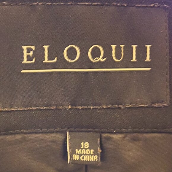 ELOQUII Blazer, Black, Long Relaxed Fully lined, size 18 - Picture 6 of 6